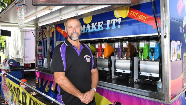 Supa Slushie owner Bruce Kirkbride shares his thoughts on the East Point alcohol restrictions. Picture Katrina Bridgeford.