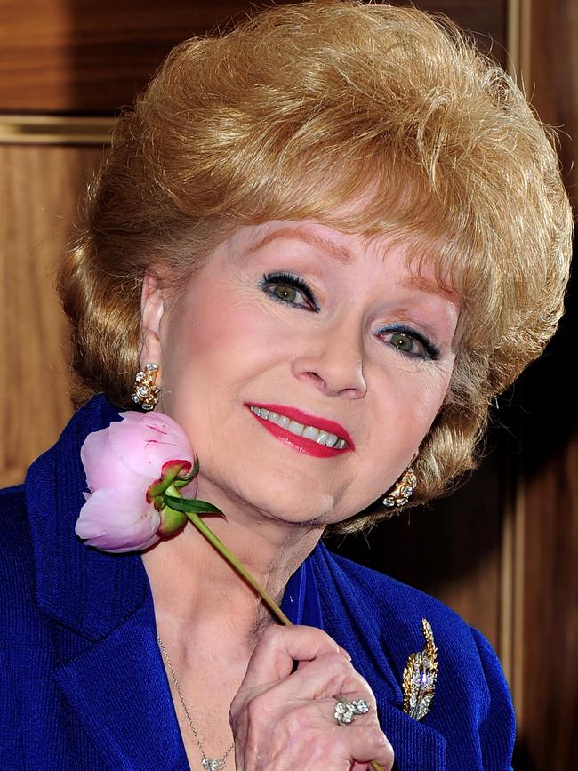 April 01, 2010. Debbie Reynolds poses during a photocall to promote her UK tour ‘Alive and Fabulous’ on her 78th birthday at The Sofitel Hotel, St James in London, England. Picture: Gareth Cattermole/Getty Images