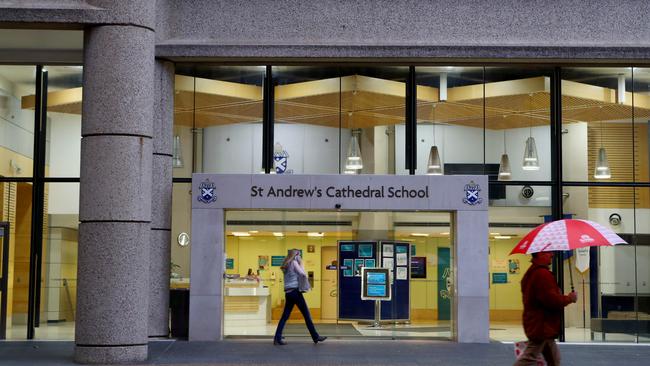 Sydney’s St Andrew’s Cathedral School will increase tuition fees for senior students by 3.25 per cent next year – to $35,373. Picture: Hollie Adams