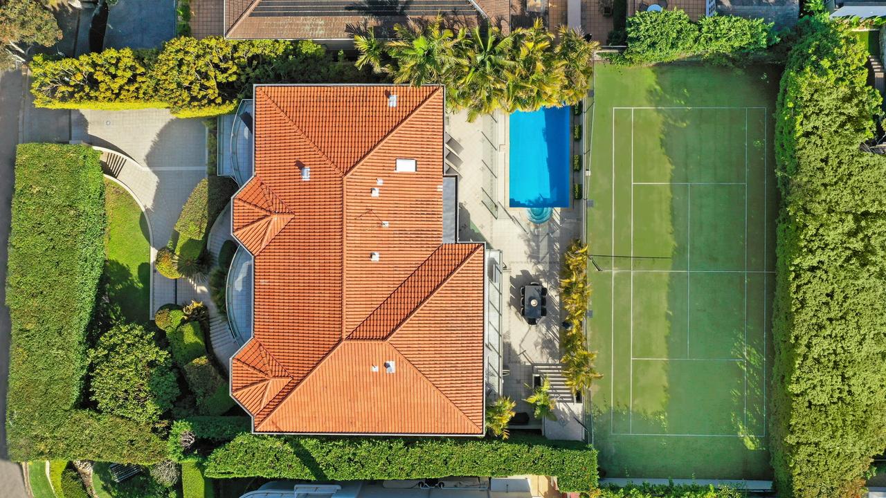 An aerial view of the 1720sqm block.