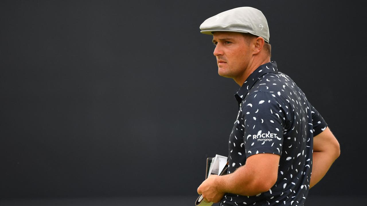 Bryson DeChambeau has tested positive to Covid-19. Picture: AFP