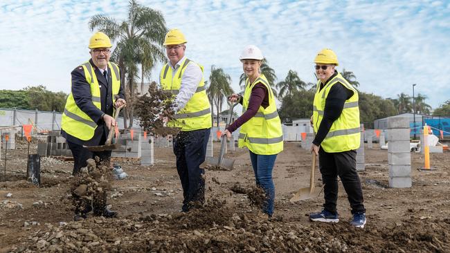 Construction of the new Peninsula Support Hub in Redcliffe, located at the corner Portwood Street and Oxley Ave, began this week. Picture: Contributed