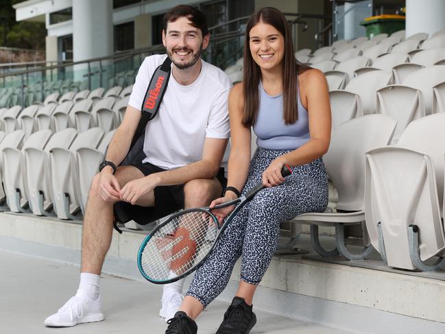 Cameron Lee and Eleanor Hashemi will be searching Black Friday sales for good deals on trainers. Picture: Richard Dobson