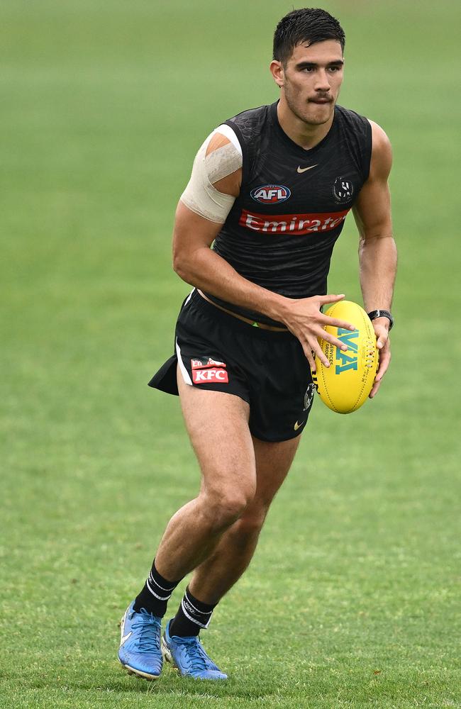 Will Reef McInnes become a regular part of the Pies’ side next year? Picture: Quinn Rooney/Getty Images.