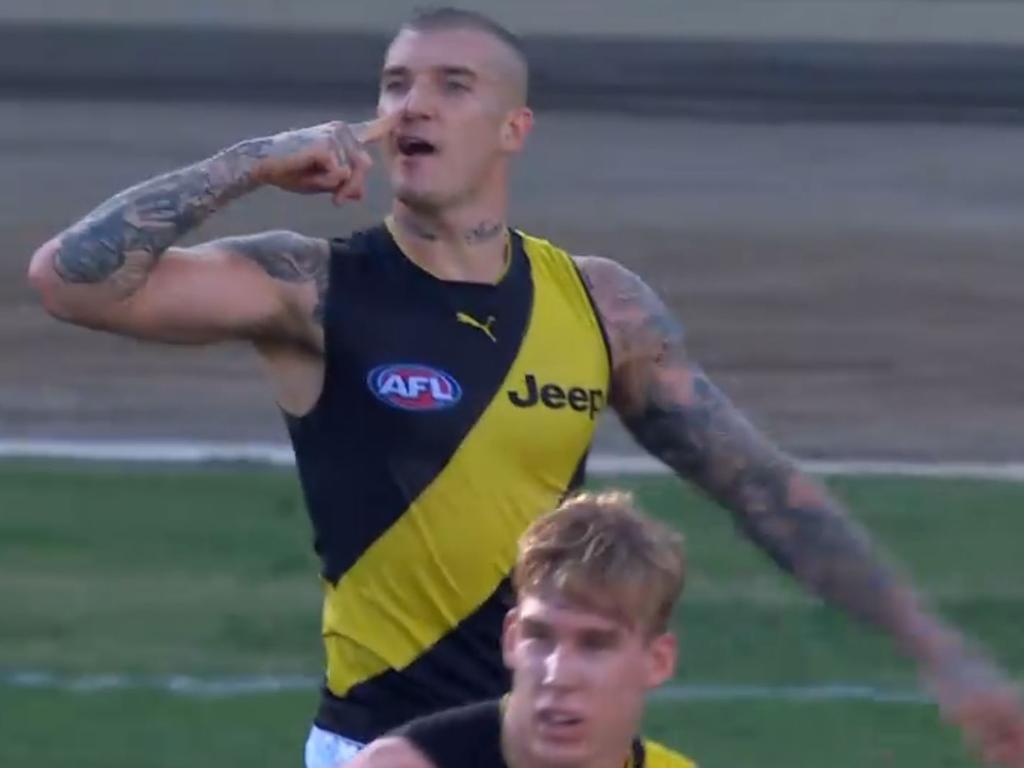 Dustin Martin was in the AFL’s bad books.