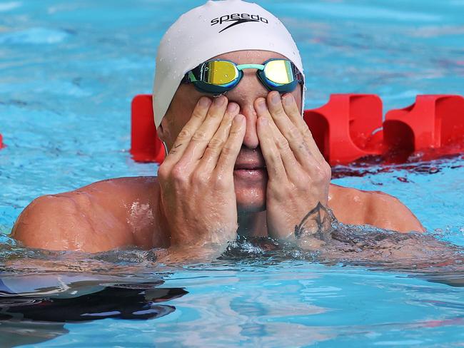 2023 Australian Swimming Championships on the Gold Coast.Cody Simpson during his first heat.Picture: NIGEL HALLETT