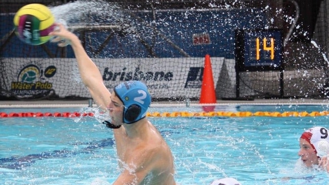 Water Polo young gun Tristan Glanznig has been identified as a star of the future. Pic: Supplied.