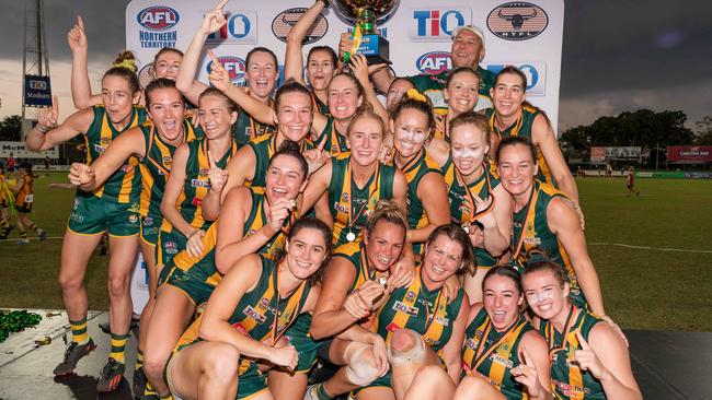 Celebration Shots Womens Final NTFL Picture PEMA TAMANG Pakhrin