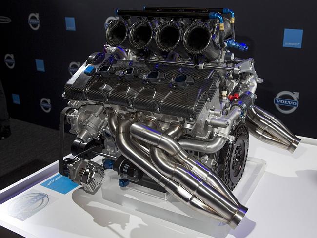 Volvo unveiled their V8 race engine at the 2013 Sydney 500.