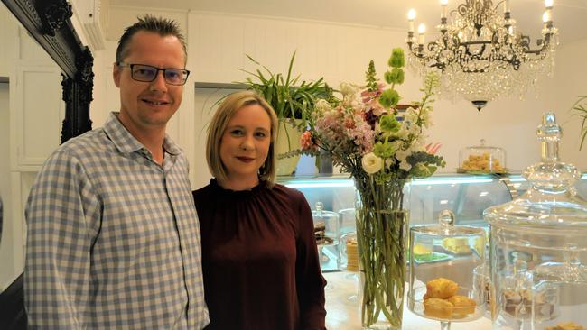 Husband and wife team Simon and Renee Desmarchelier have opened the doors to their new cafe 95 Mary St. Picture: Rhylea Millar