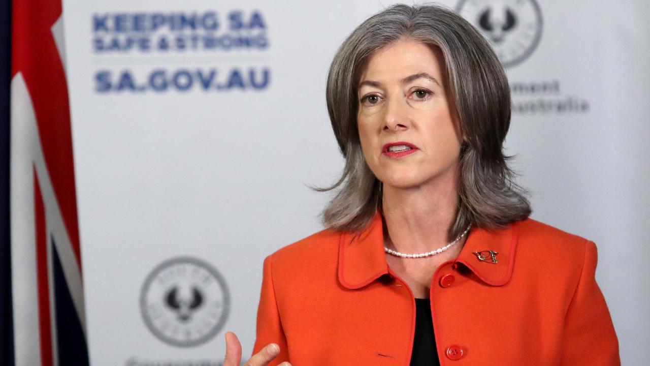 SA Chief Public Health Officer Dr Nicola Spurrier speaks to the media during a press conference in Adelaide, Wednesday, May 20, 2020. Photo: Kelly Barnes / AAP.