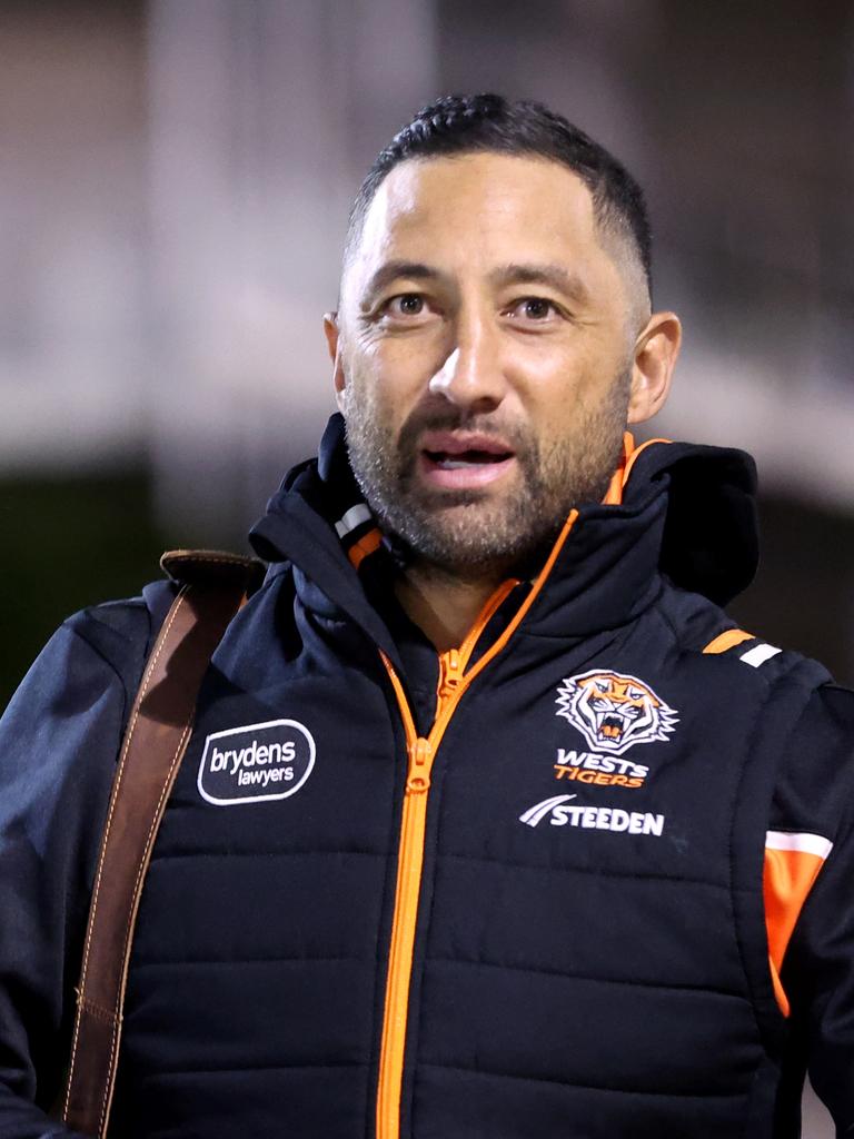 Wests Tigers coach Benji Marshall. Picture: Jeremy Ng/Getty Images