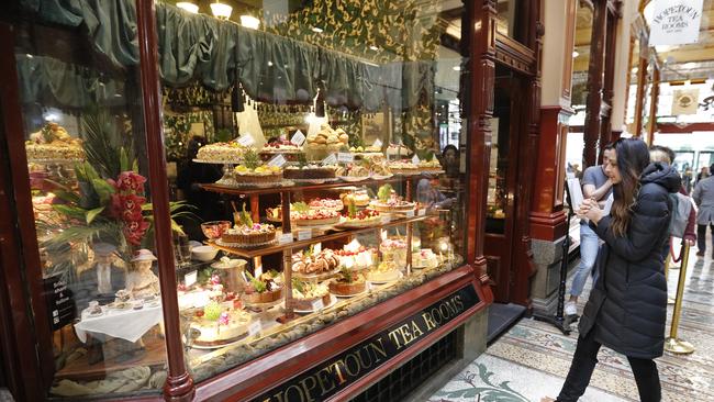 The Hopetoun Tea Rooms is a Melbourne institution. Picture: Alex Coppel.