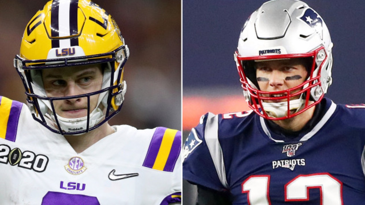 Joe Burrows and Tom Brady will take centre stage at the combine.