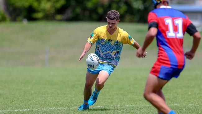 Rory McInnes in action for the Northern Rivers Titans against the Newcastle-Maitland Region Knights during round one of the Andrew Johns Cup. Picture: DC Sports Photography.