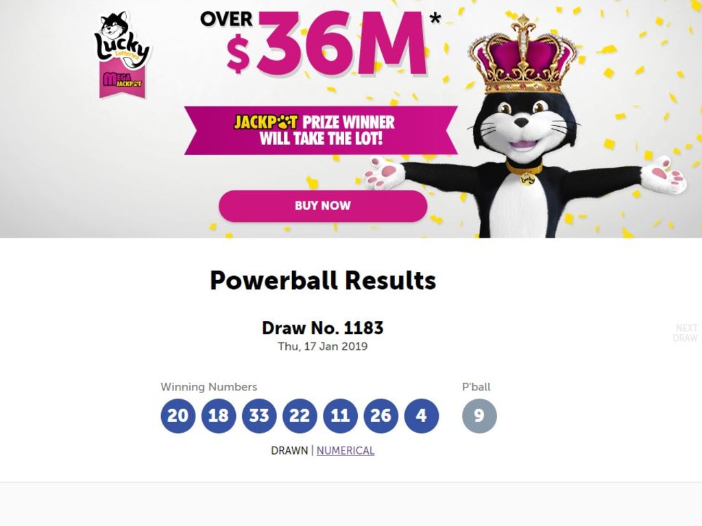 Powerball 100m draw, lottery jackpot Winning numbers