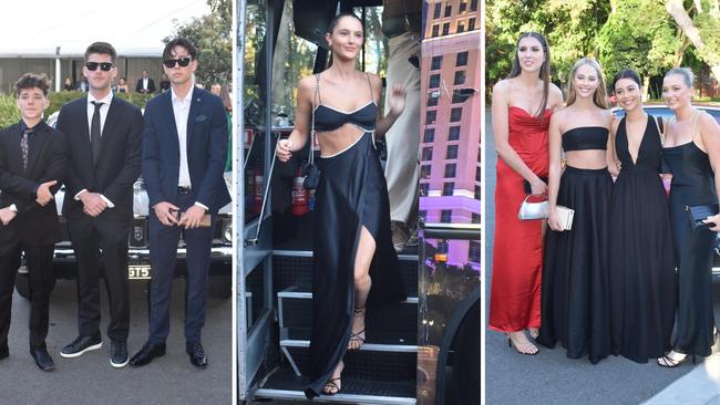 St Teresa‘s Catholic College students arriving at their 2022 graduation ceremony. Picture: Eddie Franklin