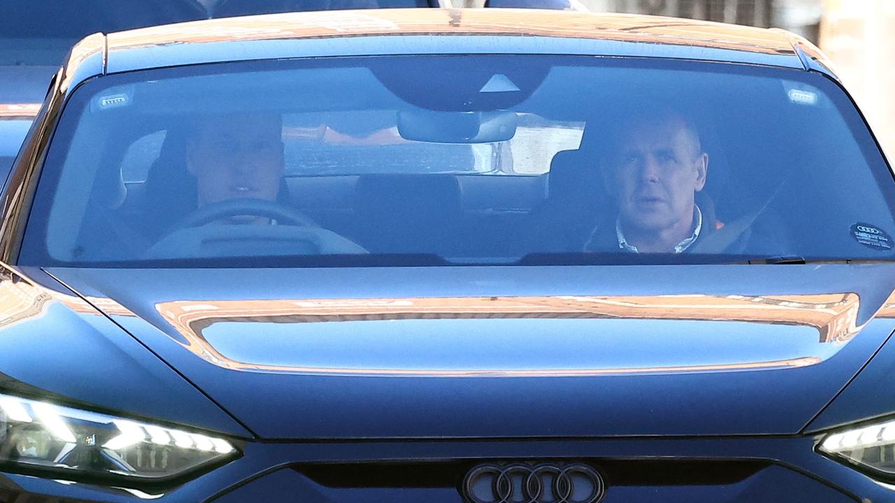 Prince William arriving at the clinic today. Picture: Henry Nicholls/AFP