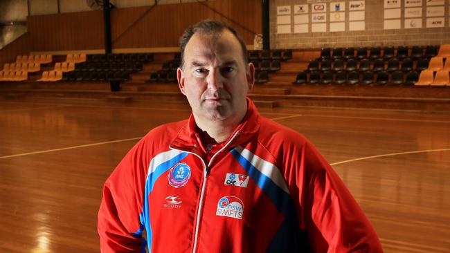 Rob Wright has stood down as coach of the NSW Swifts.