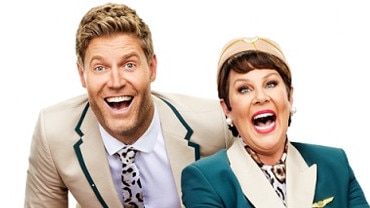 Chris Brown and Julia Morris were a star TV team. Picture: Channel 10