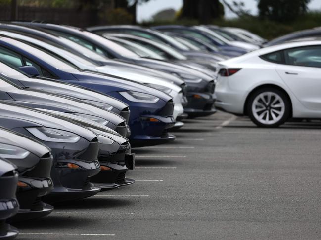 EV sales more than doubled in Australia last year. Picture: Justin Sullivan/Getty/AFP