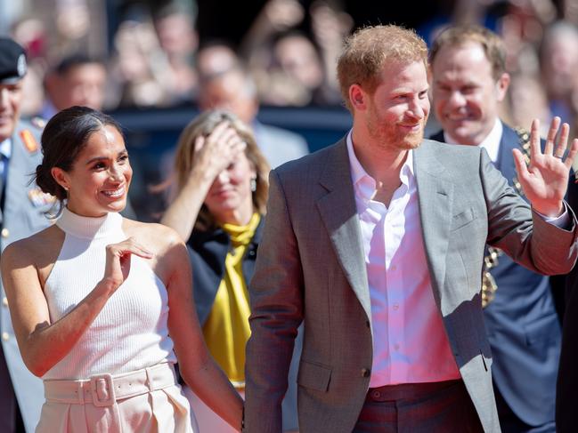 The pair’s visit to Germany has all the hallmarks of a royal tour. Picture: Joshua Sammer/Getty Images for Invictus Games Dusseldorf 2023