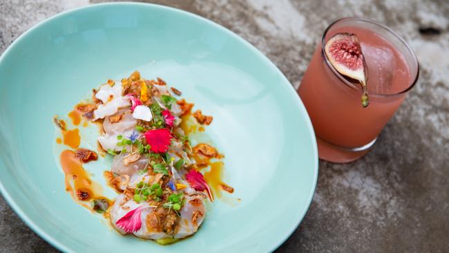 Crooked Tailor has also released a new menu, which includes this kingfish ceviche. 