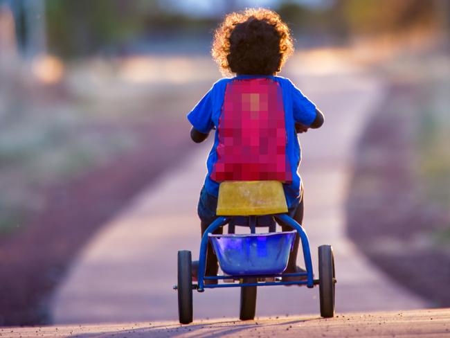 Images to illustrate story by Christine Middap on foster care and kinship. Toddler "Matty" on his bike