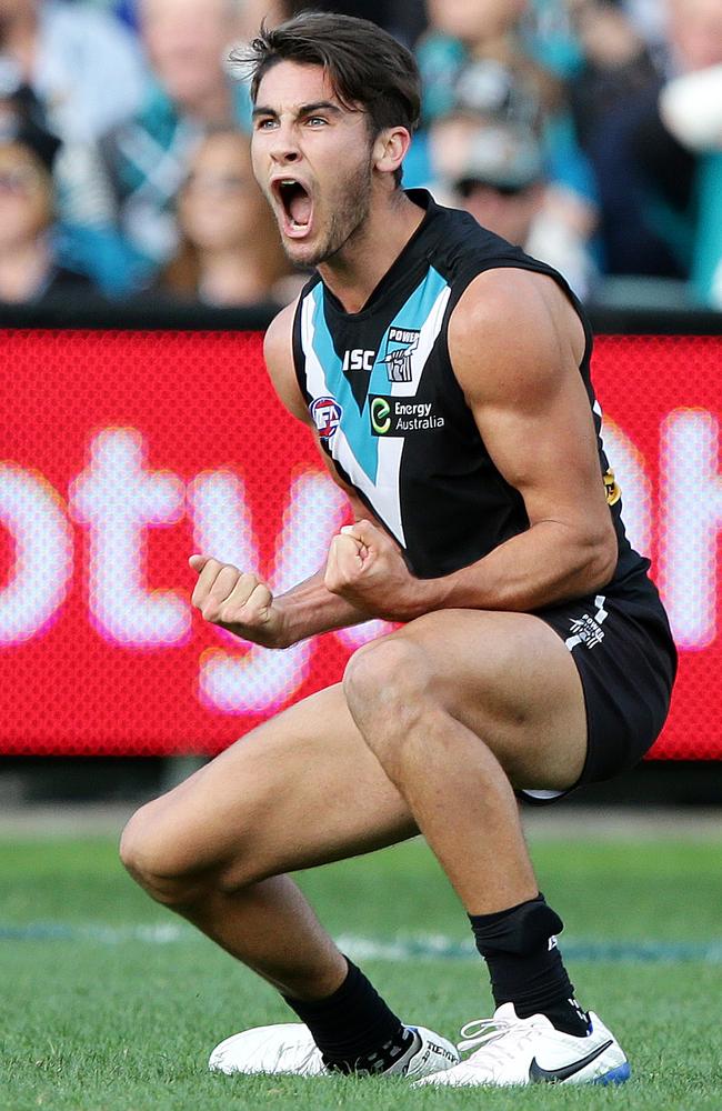 Chad Wingard has struggled to replicate his 2013 impact. Picture: Sarah Reed