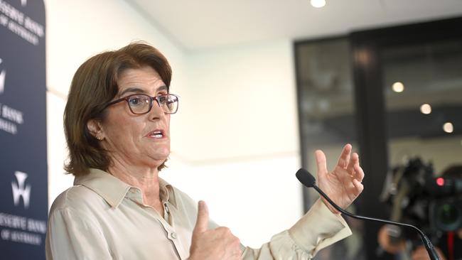 Reserve Bank governor Michele Bullock. Picture: Jeremy Piper