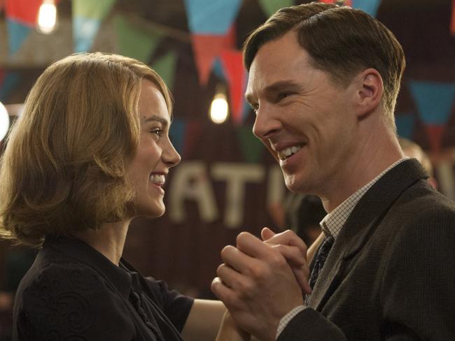 Nominees ... Benedict Cumberbatch and Keira Knightley scored nominations for The Imitation Game.  Picture:  Supplied