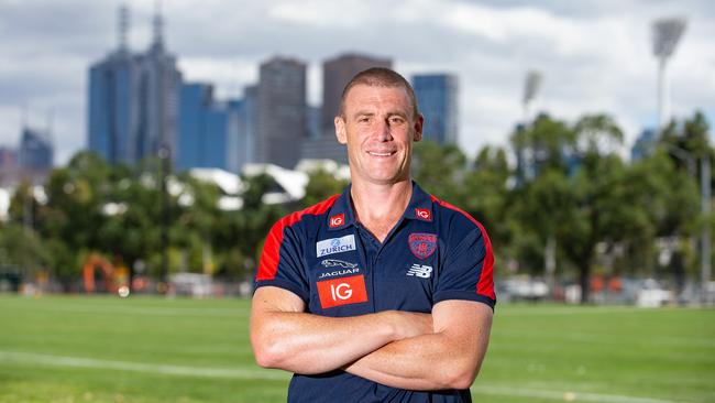 Melbourne Football Club head coach Simon Goodwin. Picture: Sarah Matray