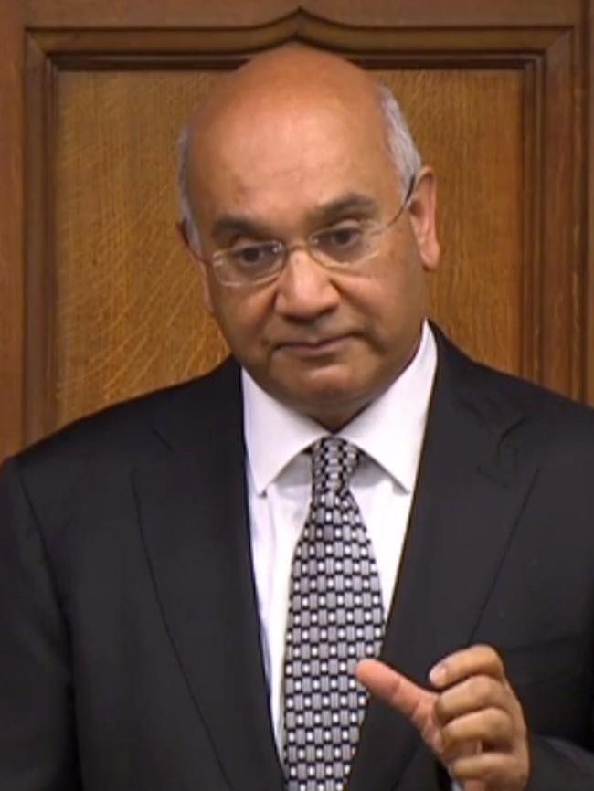 Getting legal advice. Keith Vaz. Picture: AFP/PRU.