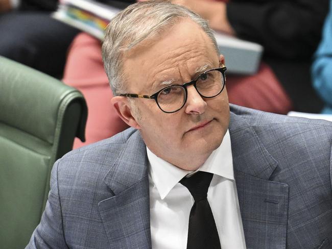 CANBERRA, AUSTRALIA  - NewsWire Photos - November 21, 2024: Prime Minister Anthony Albanese during Question Time at Parliament House in Canberra. Picture: NewsWire / Martin Ollman