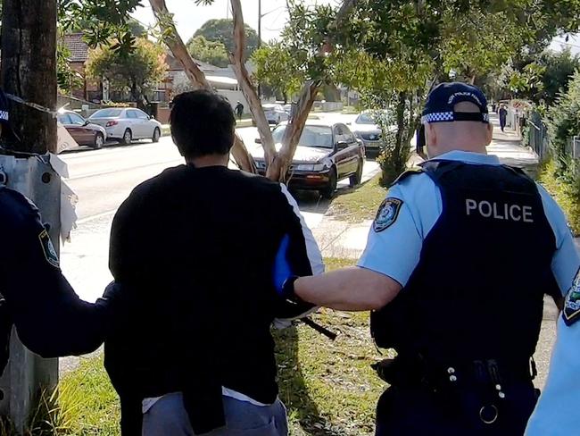 Police officers made two arrests at Punchbowl and Bankstown. Picture: NSW Police