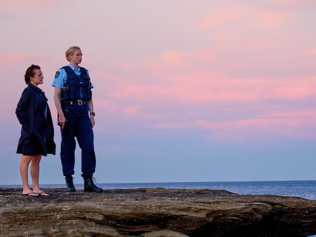 Elisabeth Moss and Gwendoline Christie in a scene from Top Of The Lake: China Girl. Picture: Sally Bongers