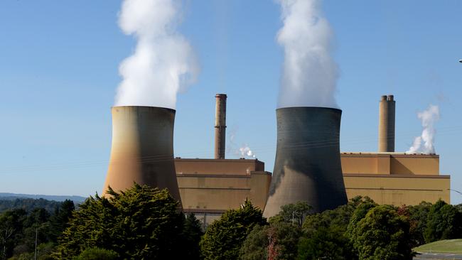 The coal fired powered station at Yallourn in Gippsland. Picture: Andrew Henshaw