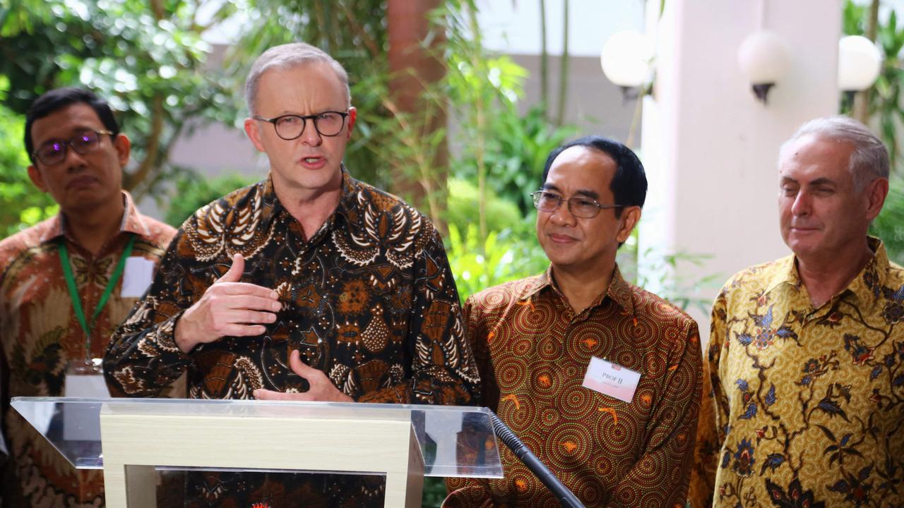 Prime Minister Anthony Albanese told Indonesian reporters that addressing the backlog was a priority of his government. Picture: Andri Saputra/ AFP