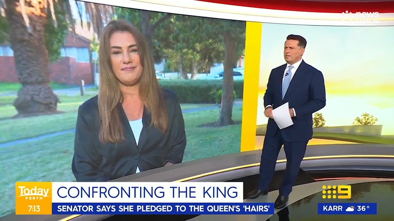 Karl Stefanovic grills Lidia Thorpe over her heckling of King Charles