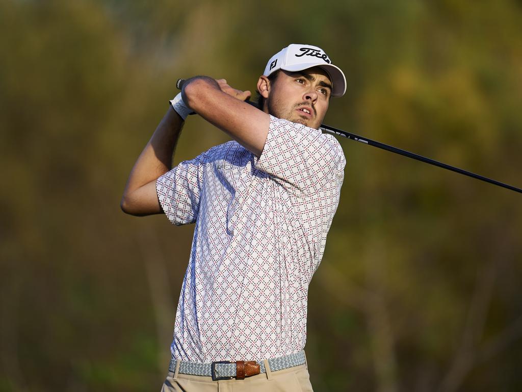 Jacob Skov Olesen of Denmark was penalised for being too slow during the 10th hole of the first round of the Australian PGA. Picture: Aitor Alcalde/Getty Images