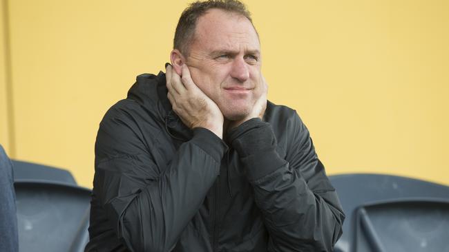 Sydney coach John Longmire was in the stands watching the reserves play. Picture: Melvyn Knipe