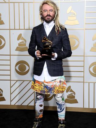 Producer Shawn Everett, winner of the Best Engineered Album, Non-Classical, poses in the press room during The 58th GRAMMY Awards.