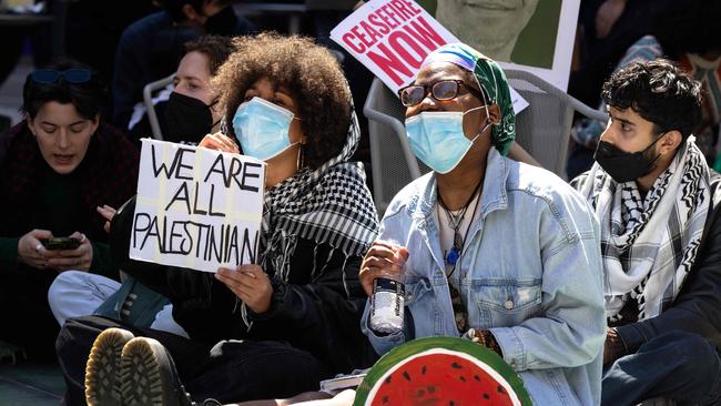 New York University students at NYU Stern School of Business in New York City. Picture: Getty Images via AFP