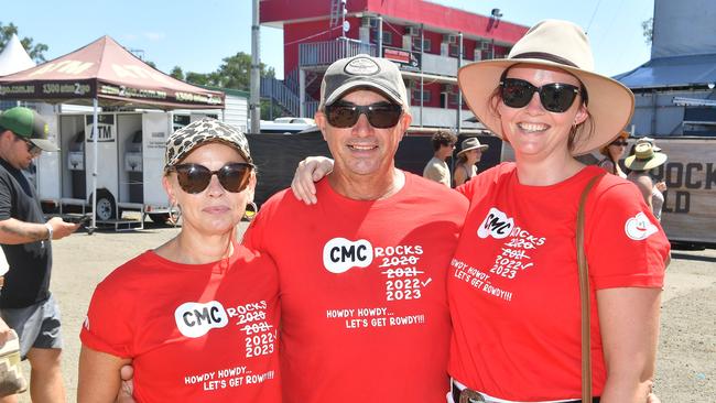 Cherie Ashby Stephen Ashby Nikki Kleinhanss CMC Rocks Saturday March 18, 2023. Picture John Gass