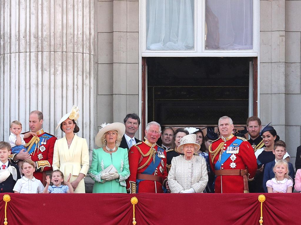 Trooping the Colour is held each year to honour the Queen’s birthday. Picture: Getty