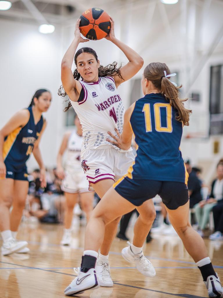 Marsden State High player Jema Sebasio during the Basketball Australia Schools Championships. Picture: Taylor Earnshaw