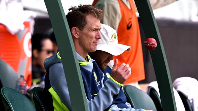 Bailey is often seen in the dug out. (Photo by William WEST / AFP)