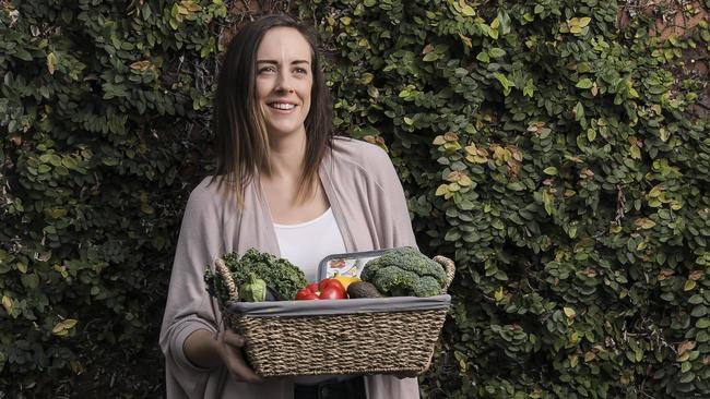 Abbey Cameron from meal delivery service Nourish’d. Picture: Mark Cranitch