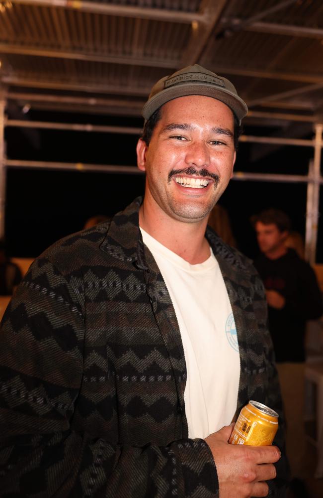 Cooper McKenzie at the WSL Gold Coast Pro 2025 after party at Burleigh Pavilion for Gold Coast at Large. Picture, Portia Large.