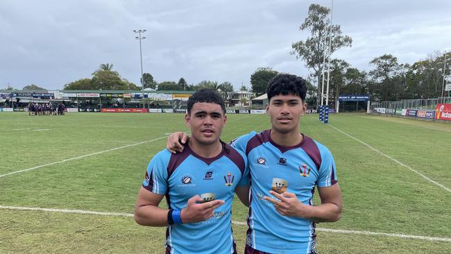 Keebra Park State High Walters Cup duo Lennox Whaiapu and Israel Lotaki. Picture: Andrew Dawson